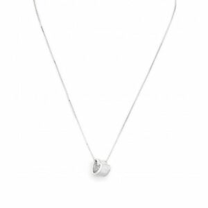 【送料無料】ジュエリー・アクセサリー ハートチャームクロージャーシルバーシルバーカラーアメンラブネックレスcollana amen love pcub in argento 925 colore argento con charm cuore e chiusura