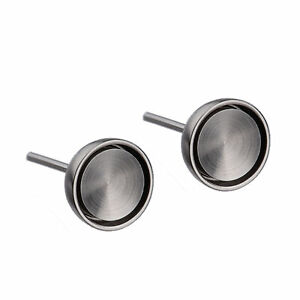 【送料無料】ジュエリー・アクセサリー デザインイヤリングステンレスプラグボタンイヤリングdesign serio orecchini e275 in acciaio inox spina opaca orecchini a bottone