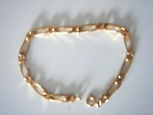 【送料無料】ジュエリー・アクセサリー ヴィンテージブレスレットゴールドプレートmolto bel braccialetto vintage 1970 placca oro 6 grs nuovo old 18 cm