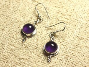 【送料無料】ジュエリー・アクセサリー ブークルドオリユアルジャンアメチステロンドbo213 boucles doreilles argent 925 26mm amethyste rond 10mm
