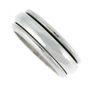 【送料無料】ジュエリー・アクセサリー シルバースターリングデザインスピナーリングartigianale argento sterling bombato design spinner anello