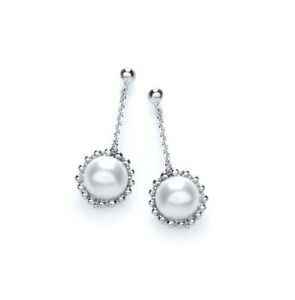 【送料無料】ジュエリー・アクセサリー シルバースワロフスキーラウンドパールハンギングイヤリングバタフライクロージャーsilver jjaz swarovski round pearl orecchini pendenti, chiusura a farfalla,925, jzer