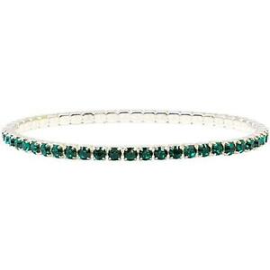 【送料無料】ジュエリー・アクセサリー クリスタルワールドストレッチシルバートーンブレスレットスワロフスキークライcrystal world verde stretch bracciale silvertone elementi made with swarovski cry