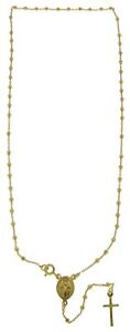【送料無料】ジュエリー・アクセサリー マドンナシルバーイエローゴールドロザリオrosario con madonna miracolosa uomo donna argento 925 doratura oro giallo