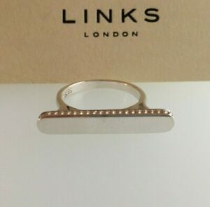 【送料無料】ジュエリー・アクセサリー ロンドンシルバースターリングロングナラティブリング&pound;サイズリンクlinks of london argento sterling anello narrativo lungo rrp &pound; 85 taglia l｜hokushin