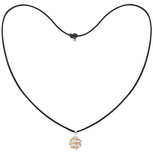 半額品 送料無料 ジュエリー アクセサリー トレソルパリゴールドホワイトスパイラルペンダントクリスタルブラックコードネックレスtresor Paris Oro Amp Bianco A Spirale Da 14 Mm Pendente Crystal Nero Cord Colla 超激安 Www Surveal Com