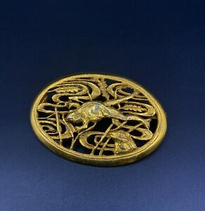 【送料無料】ジュエリー・アクセサリー ブローチェアンシエンヌブローチアールデコドルジュエルパリフランスbroche ancienne brooch art deco dore jewels paris france 1930｜hokushin
