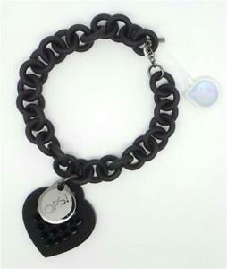 【貨物輸送無料】宝飾品・付属品 ブレスレットオプスブラックレジンbracciale ops donna opsbr702400 resina nero