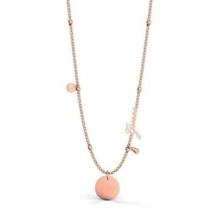 【送料無料】ジュエリー・アクセサリー デザインハートディスコローズネックレスdesign 29 guess cuore disco rose collana