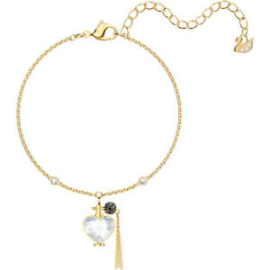 【送料無料】ジュエリー・アクセサリー スワロフスキーブレスレットホワイトswarovski bracciale mine profumo, bianco, doratura 5448278