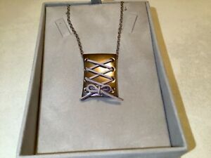 【送料無料】ジュエリー・アクセサリー スターリングシルバーコルセットペンダントチェーンmisaki ciondolo argento sterling corsetto con catena