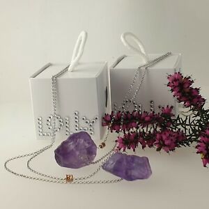 【送料無料】ジュエリー・アクセサリー ビジューロリネックレスアメジストシルバーbijoux  lolly collana con ametista grezza e argento 925
