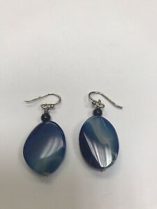 【送料無料】ジュエリー・アクセサリー シルバーハンドメイドペンダントイヤリング￡orecchini pendenti fatti a mano argento rrp ￡ 49