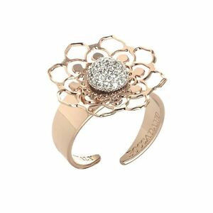 【送料無料】ジュエリー・アクセサリー パーフォードマンダラボッカダモジルコンピンクリングanello rosato con mandala traforato e zirconi boccadamo xan058rs