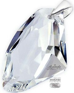【送料無料】ジュエリー・アクセサリー スワロフスキークリスタルハンドメイドシルバーペンダントswarovski crystal grande ciondolo argento 925 certificato fatto a mano