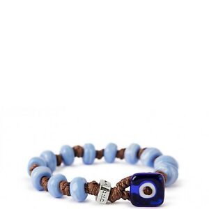 【送料無料】ジュエリー・アクセサリー スペロンガライトガラスブレスレットaua bracciale in gocce di vetro celeste sperlonga per uomo ai 2021