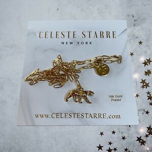 【送料無料】ジュエリー・アクセサリー スタンドゴールドメッキネックレスジャガーペンダントceleste starre 18ct oro placcato collana con ciondolo giaguaroregalo, matrimonio, compleanno