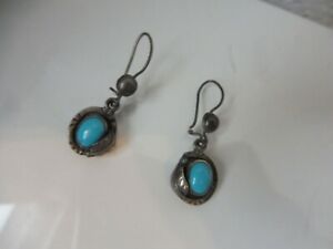 【送料無料】ジュエリー・アクセサリー イヤリングターコイズスターリングシルバーイヤリングサインbella, vecchio orecchini, argento sterling con turchesi,orecchini,autografato