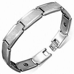 【送料無料】ジュエリー・アクセサリー タングステンプレートセンターメンズブレスレットbracciale uomo in tungsteno piastre centro opaco