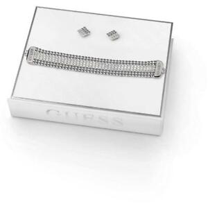 【送料無料】ジュエリー・アクセサリー ブレスレットイヤリンググラムボックスセットステンレススチールbracciale  orecchini guess midnight glam ubs84042 box set acciaio inossidabile