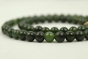 【送料無料】ジュエリー・アクセサリー ジェイドネックレスヒスイナチュラルパールジェイドグリーンネックレス6mm giada collana 16  6 mm giada perle naturali giada verde collana