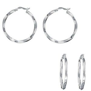 【送料無料】ジュエリー・アクセサリー クレオールズトルサデcreoles torsadees 35mm en argent neuf 1603935