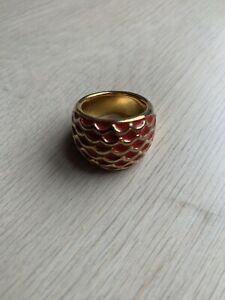 【送料無料】ジュエリー・アクセサリー ジャストカヴァッリヴェルメーラドゥラダアネルデアソjust cavalli vermelha e dourada anel de aco