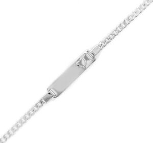 【送料無料】ジュエリー・アクセサリー シルバースターリングブレスレットハートストラップbracciale inciso cinturino identificativo cuore di 925 argento sterling incl