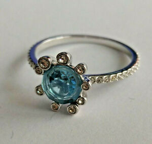 【送料無料】ジュエリー・アクセサリー スワロフスキーアクアクリスタルリングニューswarovski anello rnd aquacrystalrhs misura 52 nuovo ovp mib  5482505