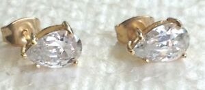 【送料無料】ジュエリー・アクセサリー ゴールドローブイヤリング9 ct oro orecchini a lobo ottime condizioni  26