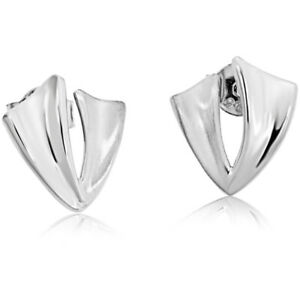 【送料無料】ジュエリー・アクセサリー スターリングマットシルバーイヤリングdonna orecchini di 925 sterling argento opacolucido