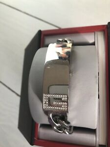 【送料無料】ジュエリー・アクセサリー ジルコナキュービカブレスレットguess braccialetto dargento orologio con zircona cubica