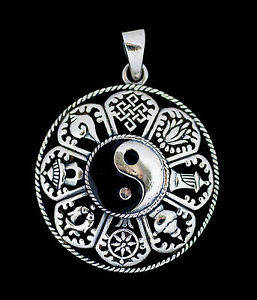 【送料無料】ジュエリー・アクセサリー チベットペンダントシンボルマッシブシルバーラブチベットciondolo tibetano simboli amore argento massiccio 925 68g tibet 1156 m4