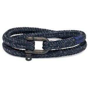 【送料無料】ジュエリー・アクセサリー ヘンマンブレスレットスティーブサイズネイビースレートグレーpig amp; hen uomo bracciale * salty steve * taglia l, navygrigio ardesia