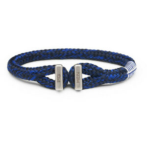 【送料無料】ジュエリー・アクセサリー ヘンマンブレスレットアイシーアイクネイビーコバルトシルバーサイズpig amp; hen uomo bracciale * icy ike * navy cobalt silver taglia m