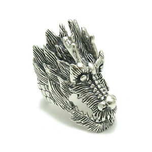 【送料無料】ジュエリー・アクセサリー シルバースターリングソリッドリングドラゴンr001560 argento sterling anello solido 925 enorme dragon