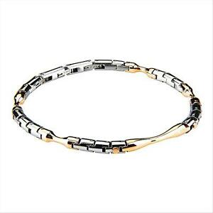 【送料無料】ジュエリー・アクセサリー ボッカダモマンスチールブレスレットロゼbracciale semirigido boccadamo man abr456rs in acciaio con dettagli rosati