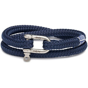 【送料無料】ジュエリー・アクセサリー ヘンマンブレスレットスティーブネイビーサイズpig amp; hen uomo bracciale * salty steve * navy taglia ml