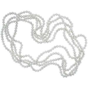 【送料無料】ジュエリー・アクセサリー セミバロックネックレスtoc semi barocco sbiancato bianco acque dolci coltivate perle collana 130cm n fa