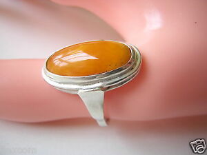 【送料無料】ジュエリー・アクセサリー アンティークシルバーシャトルエッグリングリングアンバーアンバーantico 835 argento navetta anello egg tuorlo ambra 18,0 mm 3,6 g ambra