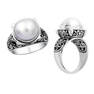 【送料無料】ジュエリー・アクセサリー スターリングシルバーリングメイドパールanello argento sterling con fatto perle ar1024pe152cm