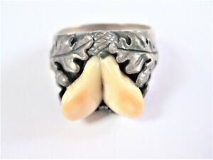 【送料無料】ジュエリー・アクセサリー グランデルシルバーリアルリングantico anello vero argento con grandel, 12,72 g