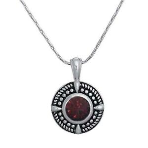 【送料無料】ジュエリー・アクセサリー アナリーズシルバーペンダントラウンドペンダントannaleece color argento ciondolo rotondo con rossa cristalli