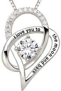 【送料無料】ジュエリー・アクセサリー スターリングシルバージュエリーラブハートキューブalov jewelry in argento sterling i love you to the moon e indietro amore cuore cubo