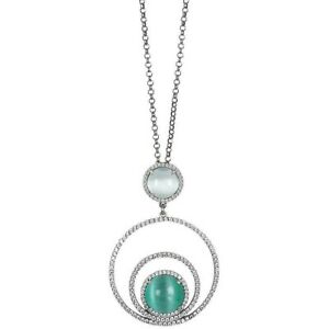 【送料無料】ジュエリー・アクセサリー ロングネックレスボッカダモドナシャラダジルコンカボションcollana lunga boccadamo donna sharada pendente zirconi e cabochon ref xgr492