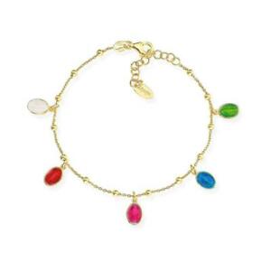 【送料無料】ジュエリー・アクセサリー アーメンブレスレットウーマンシルバーイエローゴールドbracciale amen donna brmsg argento oro giallo
