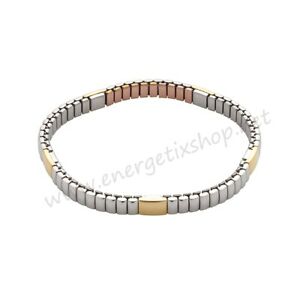 【送料無料】ジュエリー・アクセサリー エネルゲティクスアクセサリーツートーンブレスレットenergetix accessori magnetici donna flessibile bracciale bicolore 3623