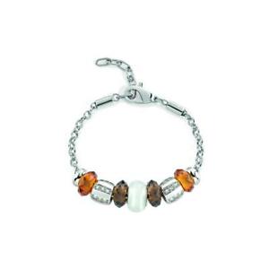 【送料無料】ジュエリー・アクセサリー モレラトブレスレットドロップスチールチャームスワロフスキーブラウンbracciale donna morellato drops scz155 acciaio charms swarovski marrone