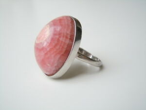 【送料無料】ジュエリー・アクセサリー シルバーリングロードサイトイーグルパンズmassiccia 925 anello argento con grande rodocrosite aquila punze 13,9 g  rg 58