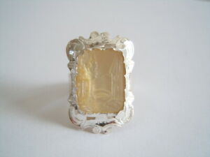 【送料無料】ジュエリー・アクセサリー シルバーリンググラビエンテムパールシティピクチャーパターンbellissima anello in argento m graviertem madreperla motivo quadro citta 7,7g